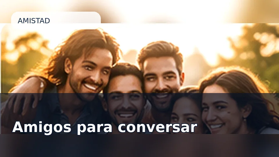 Portada de la sala Amigos para conversar en PuroChat